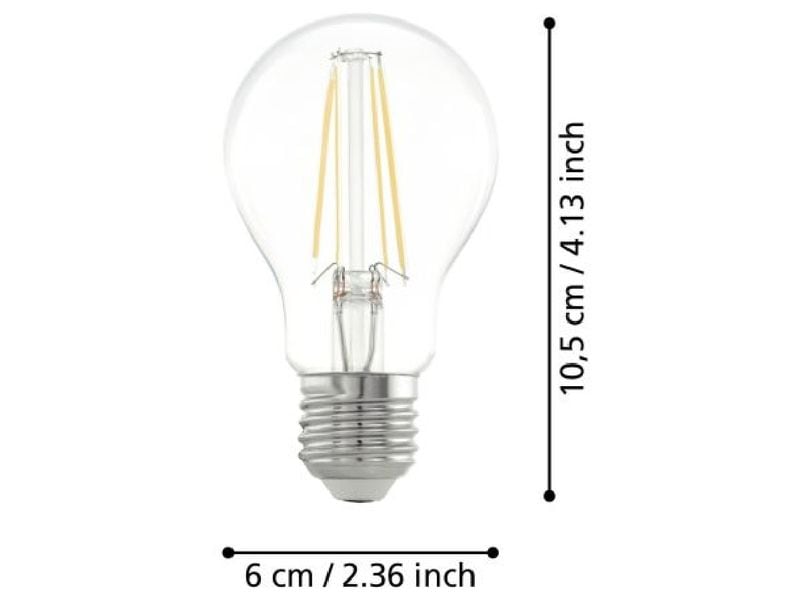 EGLO Leuchten Lampe 7 W E27 Warmweiss Filament LED-Glühbirne