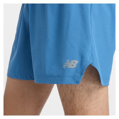 Short New Balance RC 5in Bleu Homme