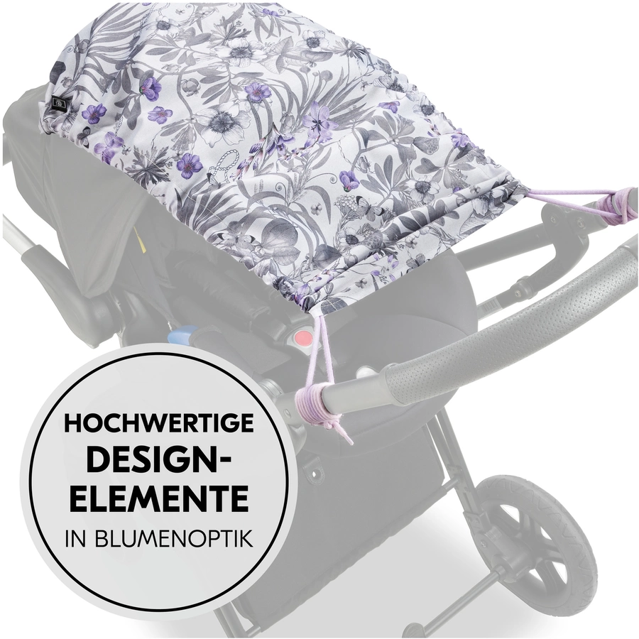 hauck Sonnensegel Floral Grey