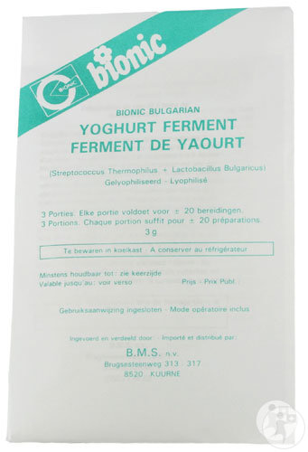 Bionic Bulgarian Ferment De Yaourt Sachets 3x3g