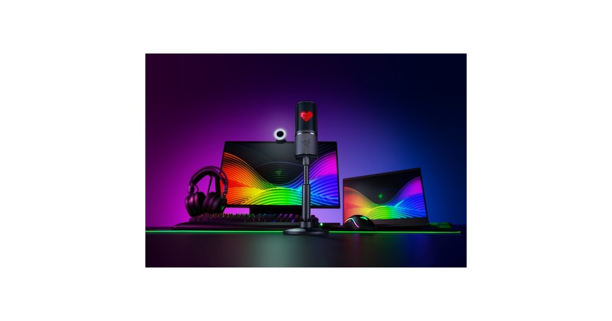 RazerSeiren Emote microfoon  (Zwart)