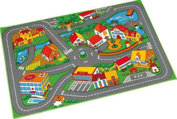 Quiet Town Teppich, 95x133 cm, mehrfarbig, Stoff