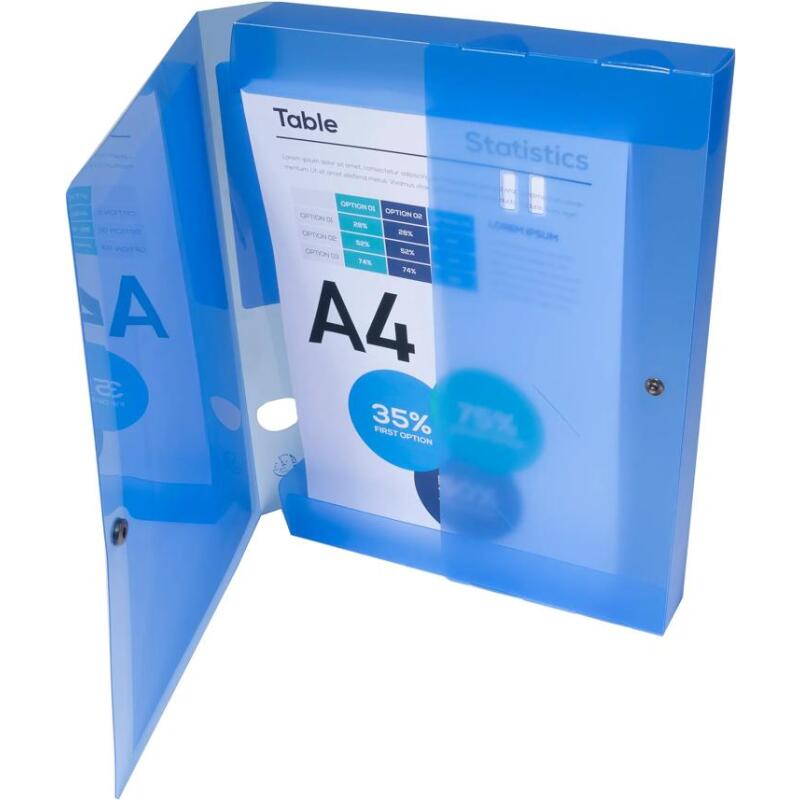 Boite de classement à pression Dos 40mm polypropylène chromaline 7/10e Krea Cover