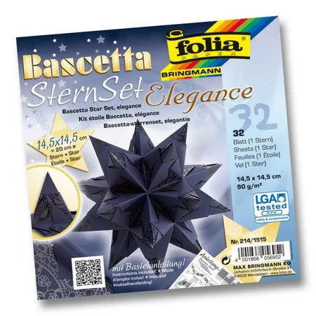 Folia Bascetta-Stern Set blau