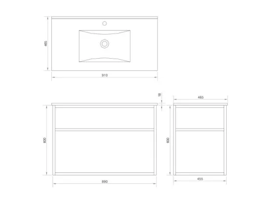 Ensemble lave main 90 cm Aquafredo
