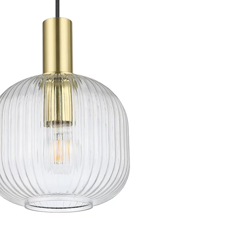 Suspension Lybia E27 25W ⌀25xH.110cm laiton GoodHome