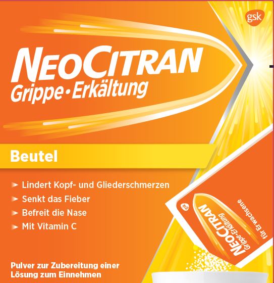 NEOCITRAN Grippe Erkältung Plv Erw Btl 12 Stk
