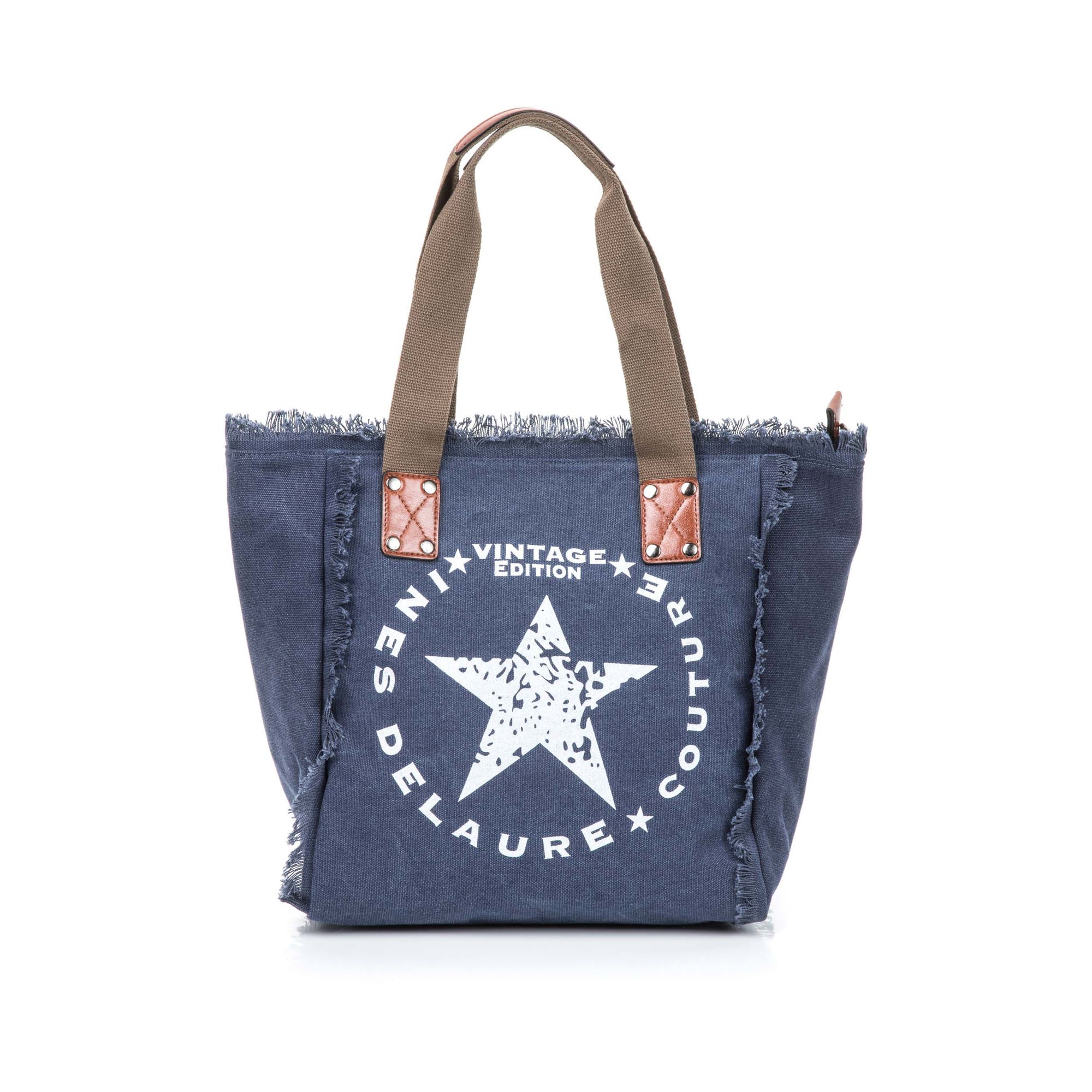 Sac de shopping bleu