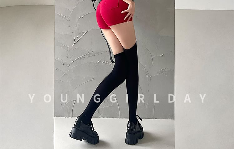 RainGirl - Shorts met hoge taille en heupvulling
