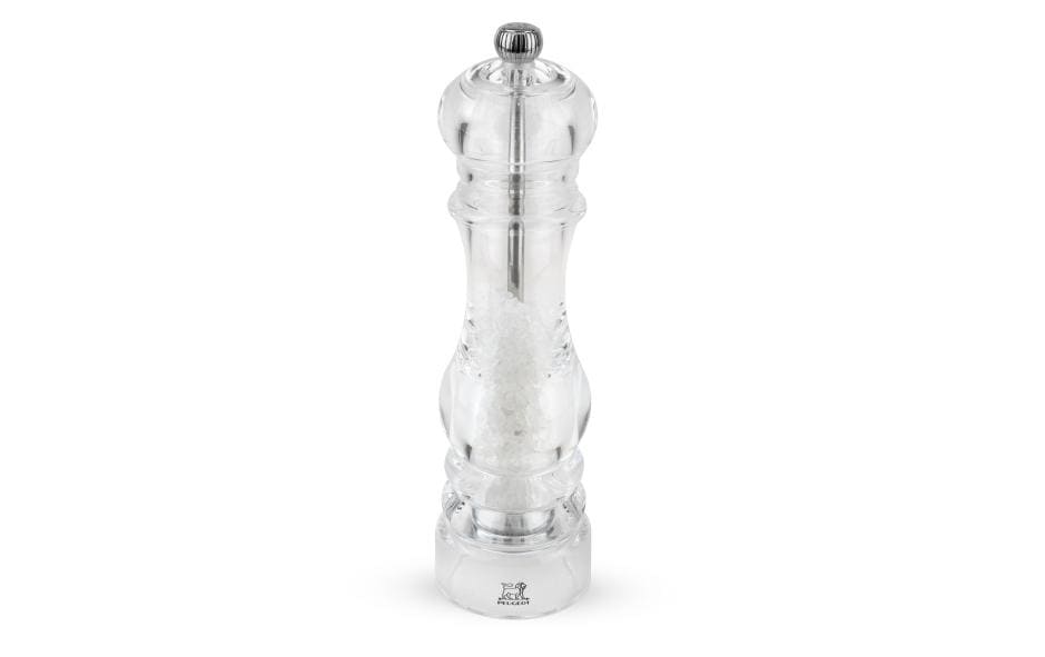 Salzmühle Nancy 22 cm, TransparentGewürzmühle für Salz