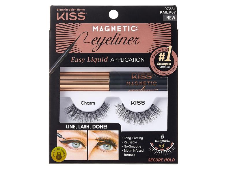 Kiss Künstliche Wimpern Magnetic Charm Magnetische und wiederverwendbare Wimpern mit einer Präzisionspinselspitze