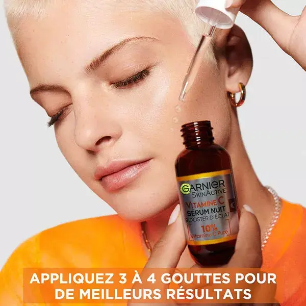 Sérum Noturno Iluminador com Vitamina C Garnier 30ml