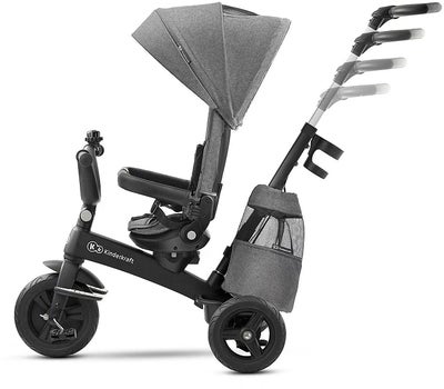 Kinderkraft EASYTWIST Platinum Trehjulssykkel, Grå