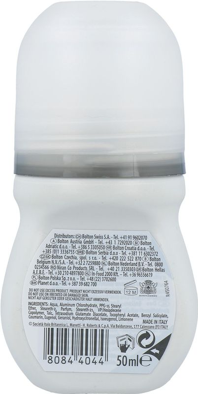 Borotalco - Invisible Deodorant - Roller - 48 Uur Bescherming