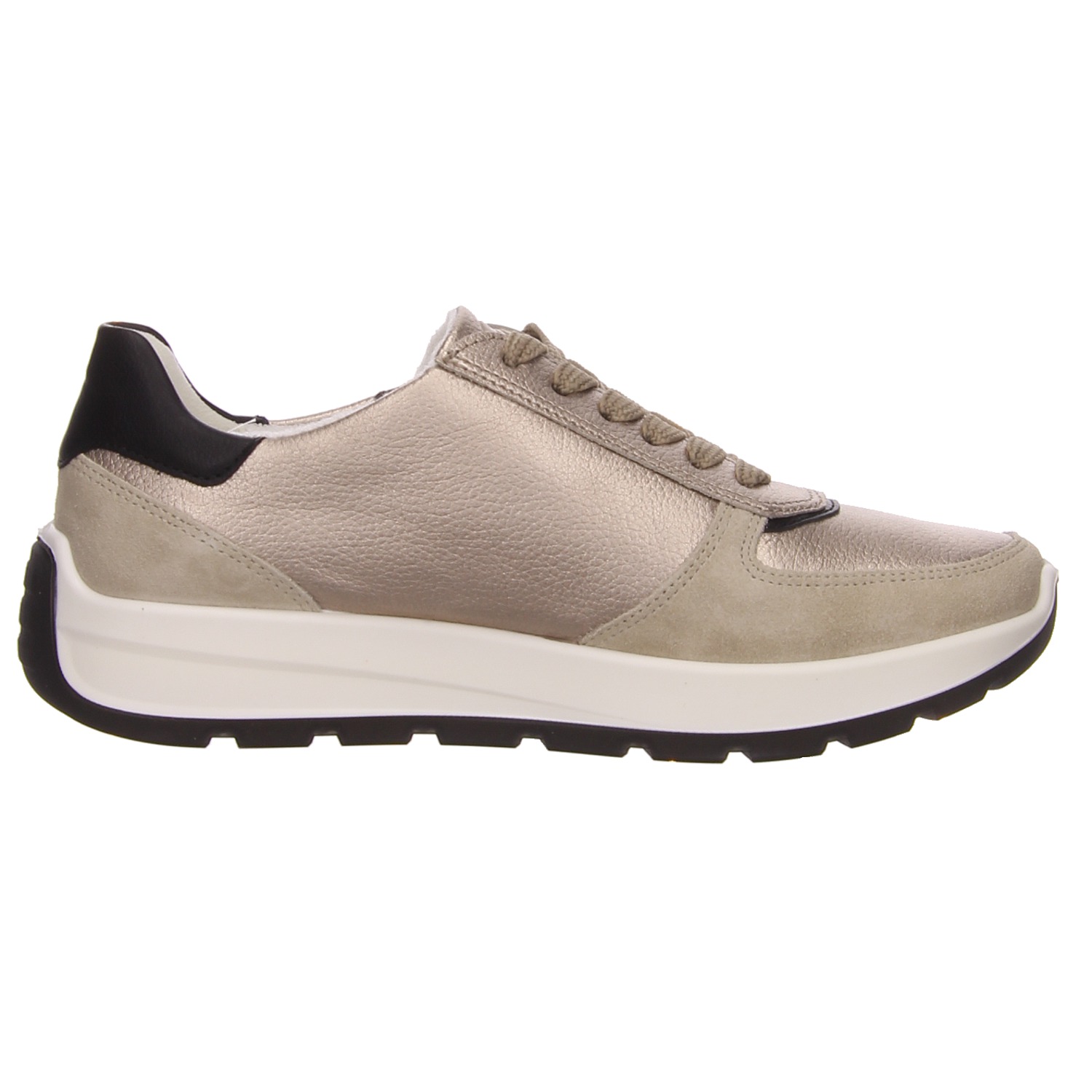 Ara Sneaker sand/schwarz gold/silber/bronce