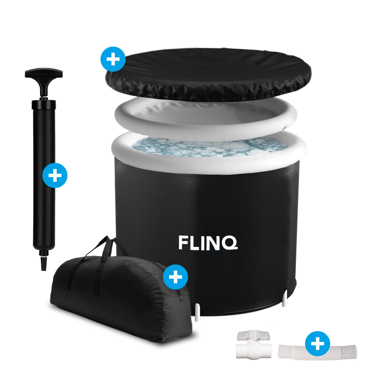 FlinQ opvouwbaar outdoor zitbad