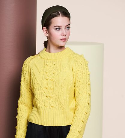 Hound Bluse - Strik - Lime m. M?nster