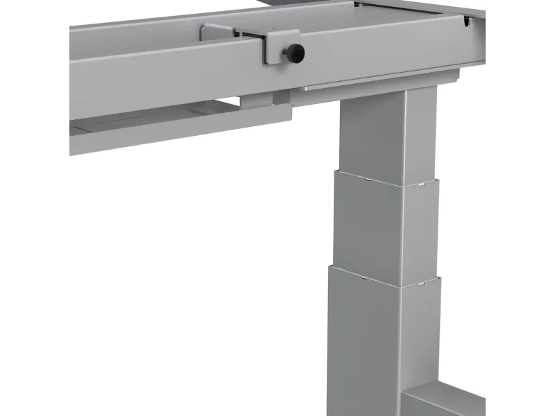 Ergo Office ER-404G Electric Double Height Adjustable Standing/Sitting Desk Frame without Desk Tops Gray