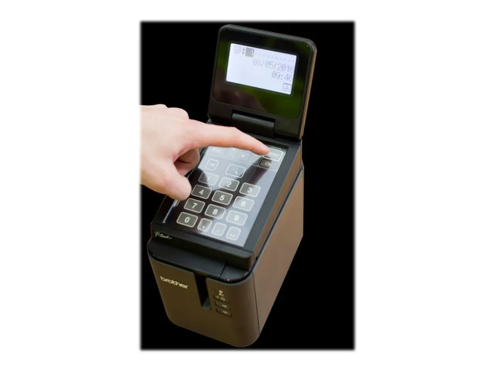 Brother PT-P950NW - Etiketprinter - termo transfer - Rulle (3,6 cm) - 360 x 720 dpi - op til 80 mm/sek. - USB 2.0, LAN, Wi-Fi(n), USB vært - cutter