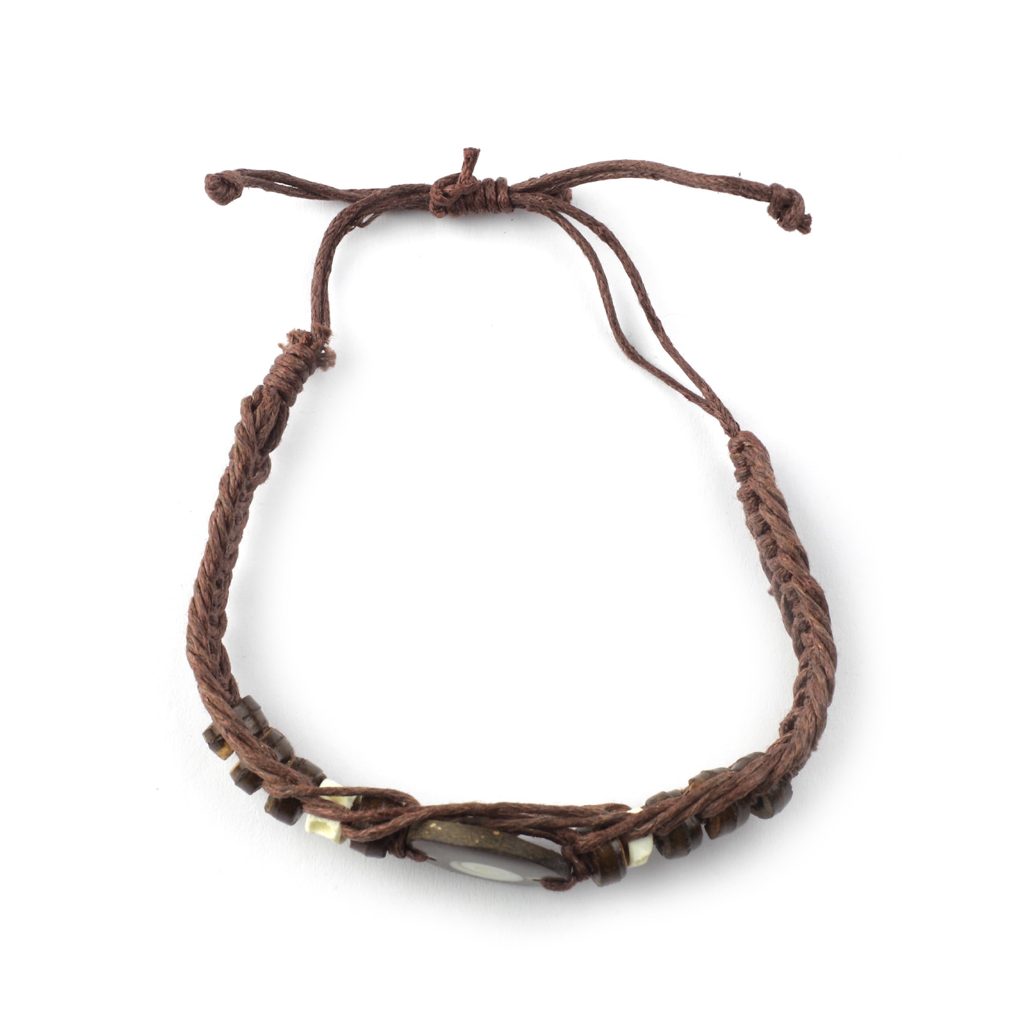 Armband 'Kokos/Muschel', braun, Ø 10 cm günstig bestellen