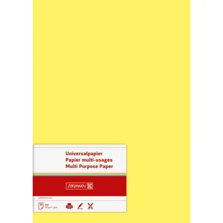 BRUNNEN Briefbögen gelb, A4, 120g/m², 35 Blatt
