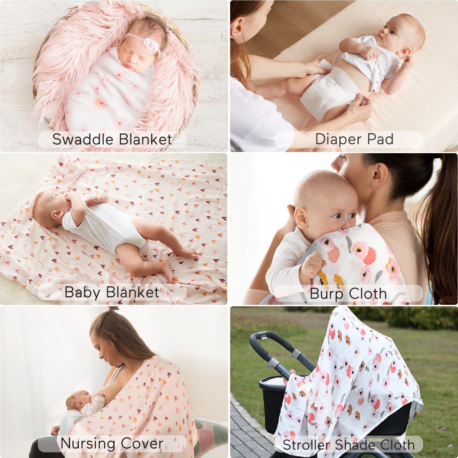 Momcozy Musselin Swaddle Blanket