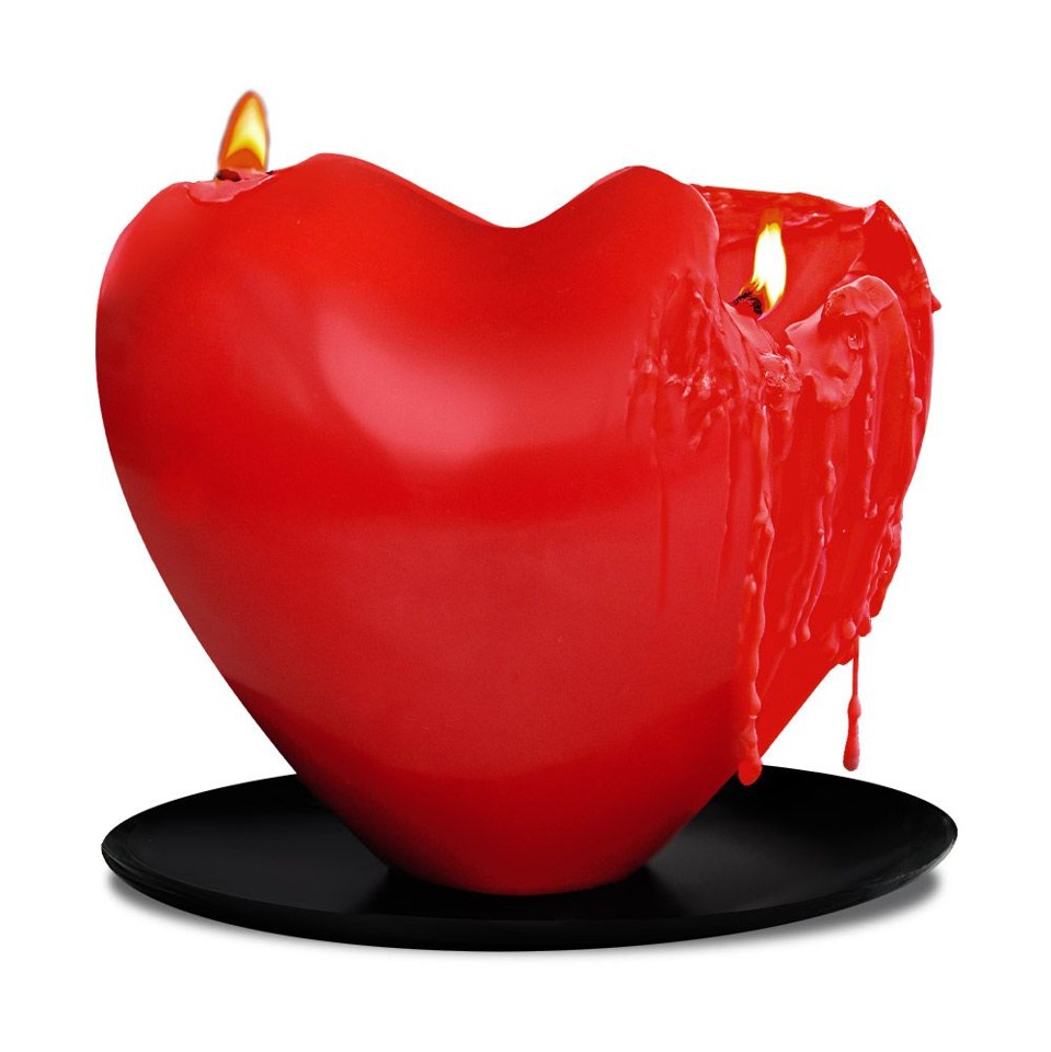 Melting Heart Candle