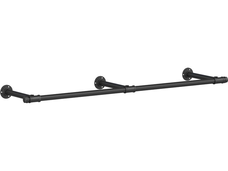 Songmics Kleiderstange 30.4 x 170 x 7 cm, Schwarz Garderobenstange