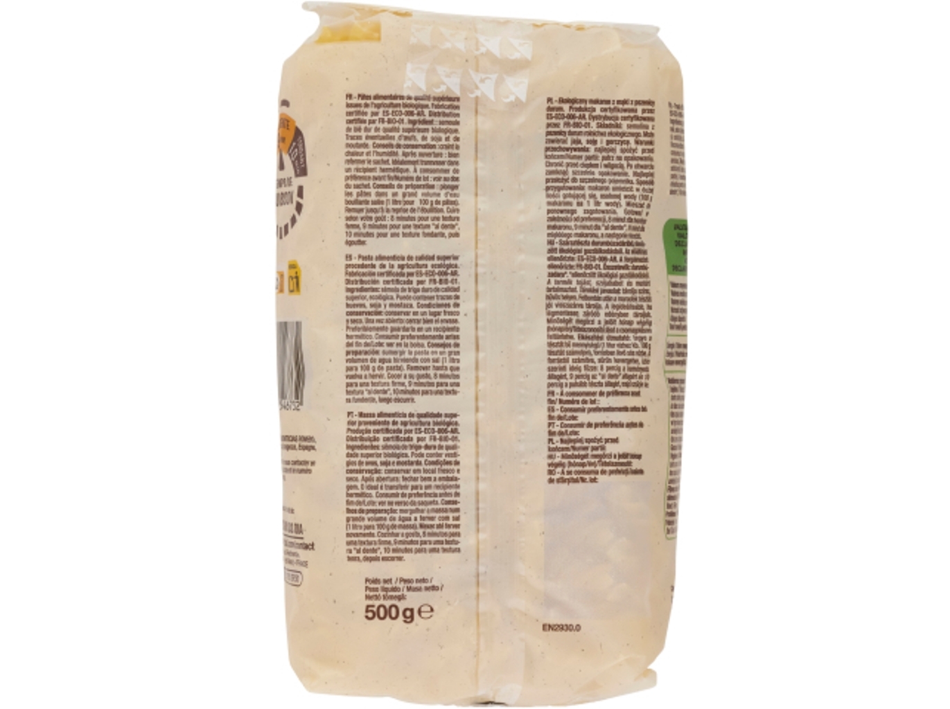 FUSILLI AUCHAN BIO 500G