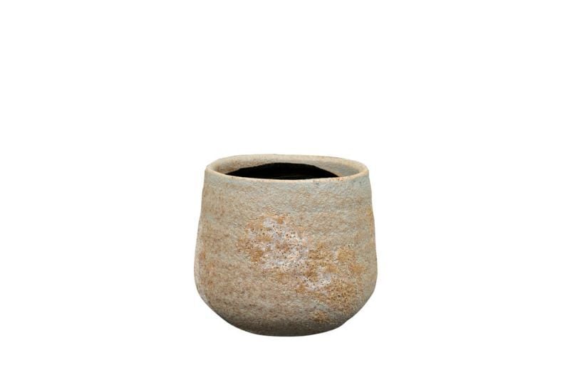 TS COLLECTION Jelmer - Bloempot - Groen - 12 cm