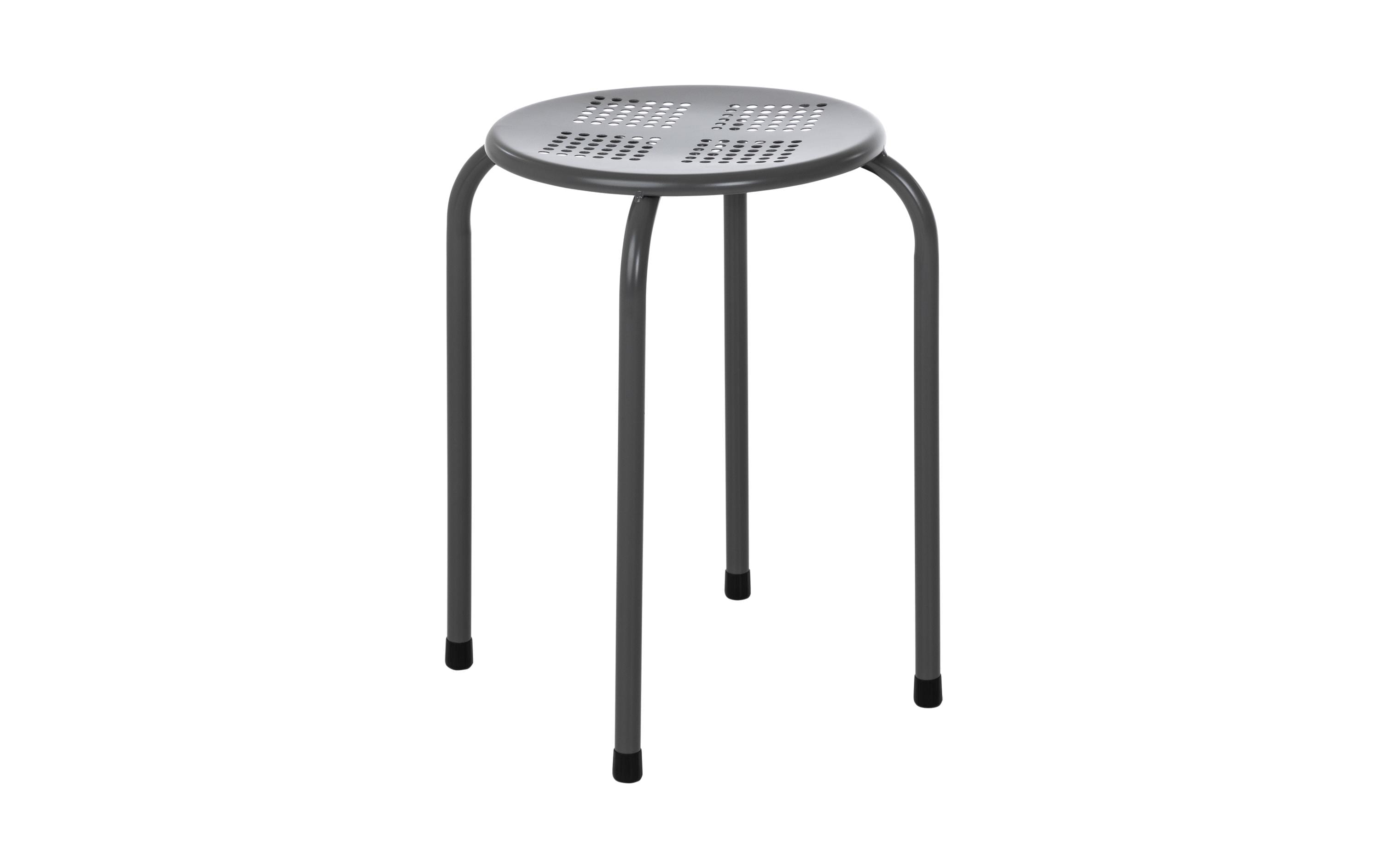 Hocker Metall, GrauRobuste und pflegeleichte Sitzgelegenheit