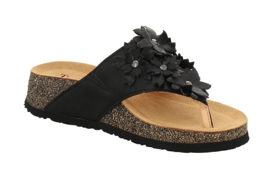 Think! Zehentrenner »Koak«  , Sommerschuh, Schlappen mit süsser Blumendekoration