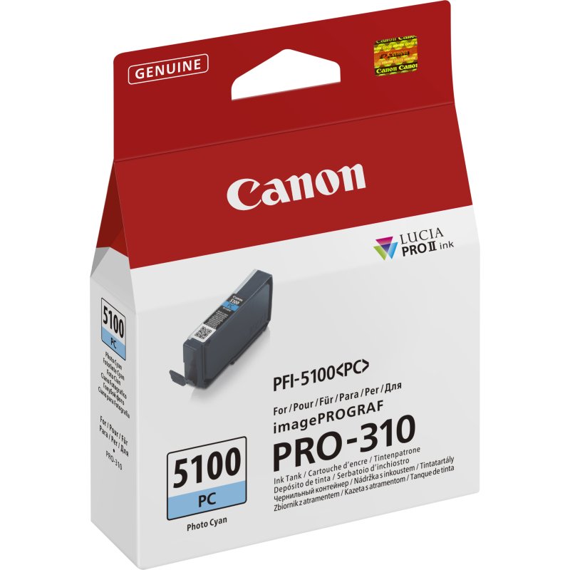 Canon PFI-5100 PC cartouche d'encre 1 pièce(s) Original Photo cyan