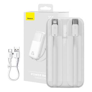 Powerbank Baseus Comet 10000mAh, 22,5W (hvid)