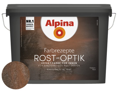 Alpina Effectverf Roestverf Roestlook Complete Set incl. Alpina Kwast