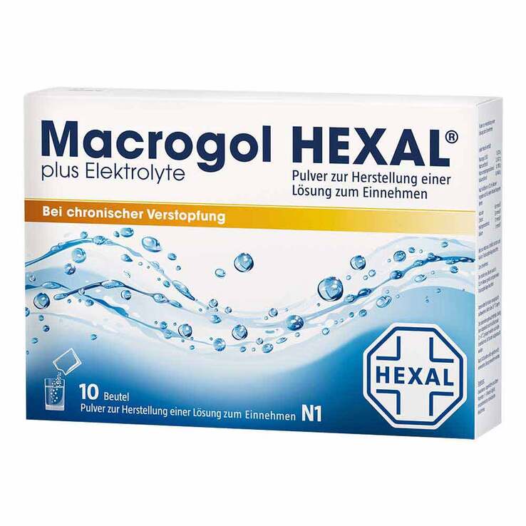 Macrogol HEXAL plus Elektrolyte Pulver, 10 St