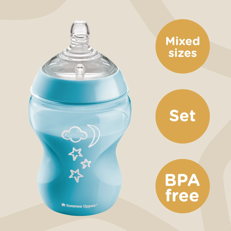 Tommee Tippee Starterset Closer to Nature für Neugeborene in blau