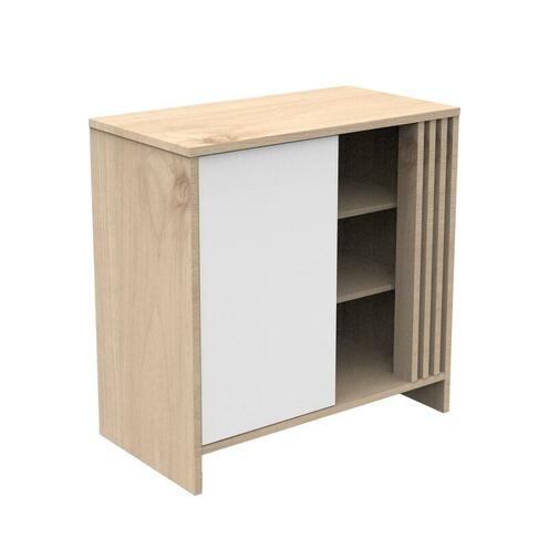 Commode 1 Porte 3 Niches TOKYO Blanche - SAUTHON
