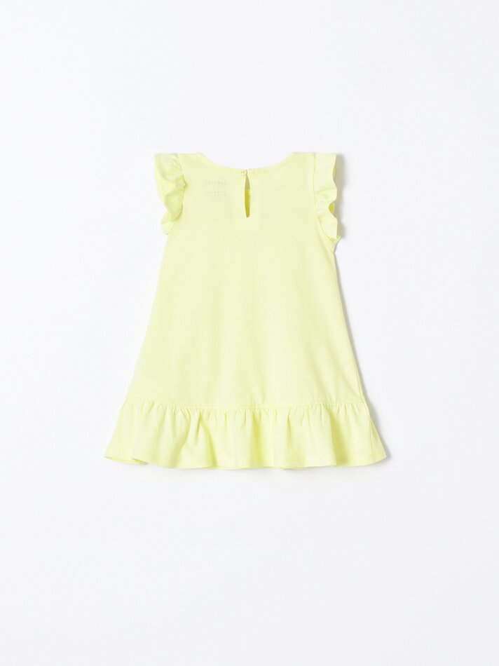 Conjunto com 2 vestidos com babados - Limão