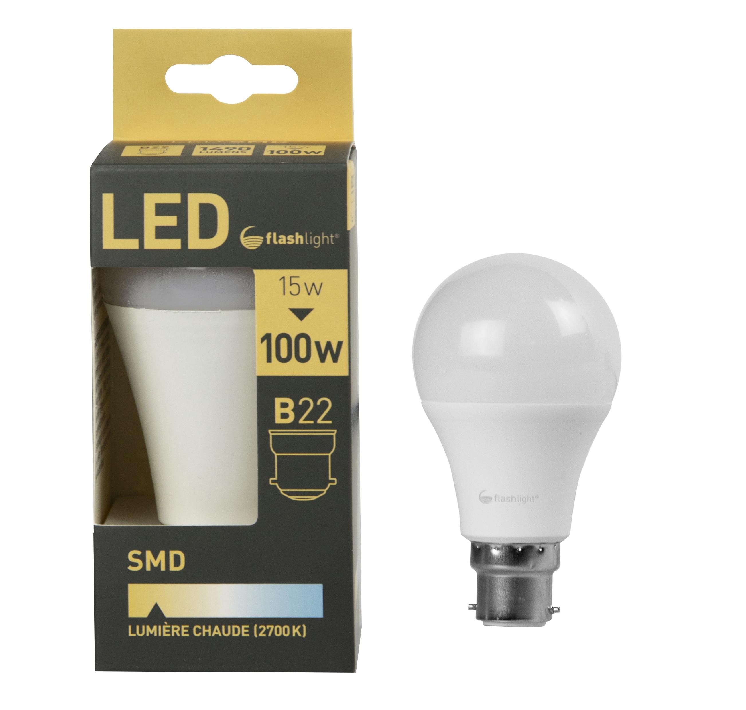 AMPOULE LED A60 B22 15W