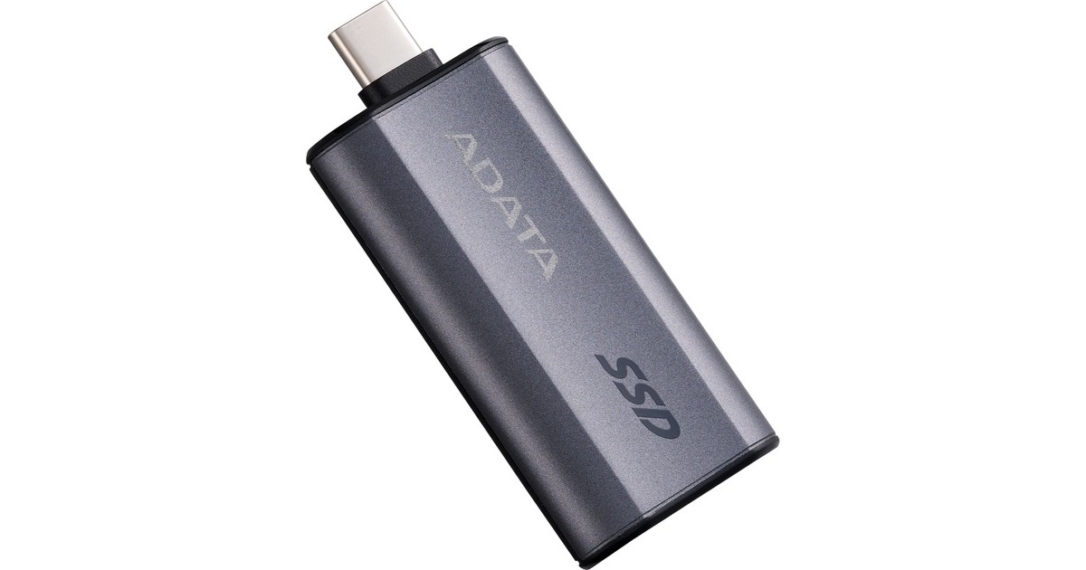 ADATASC750 1 TB externe SSD  (Titanium, SC750-1000G-CCBK, USB-C 3.2 (10 Gbit/s))