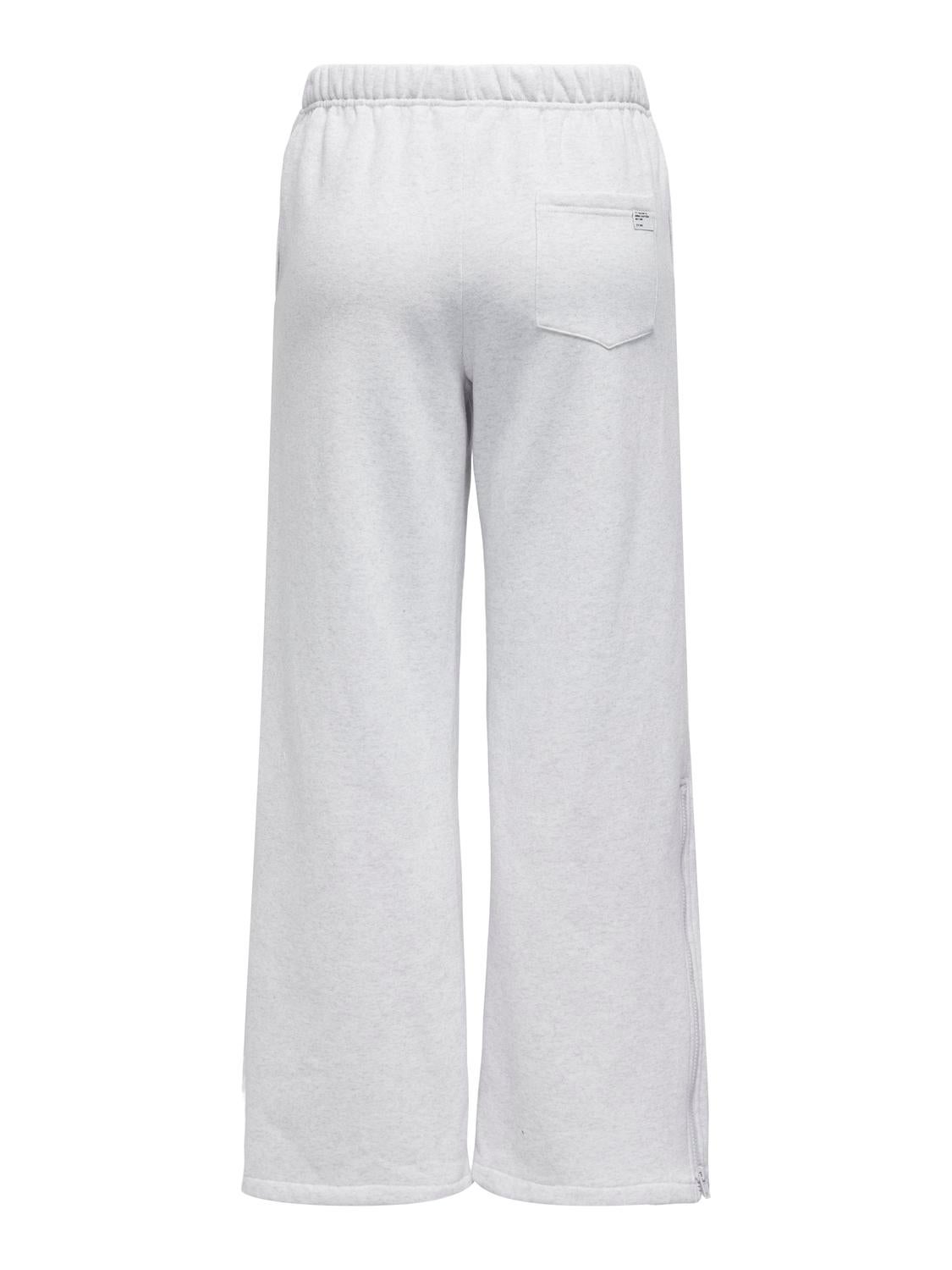 ONLELLIOT Mittlere Taille Weiter Beinschnitt Jogginghose Light Grey Melange