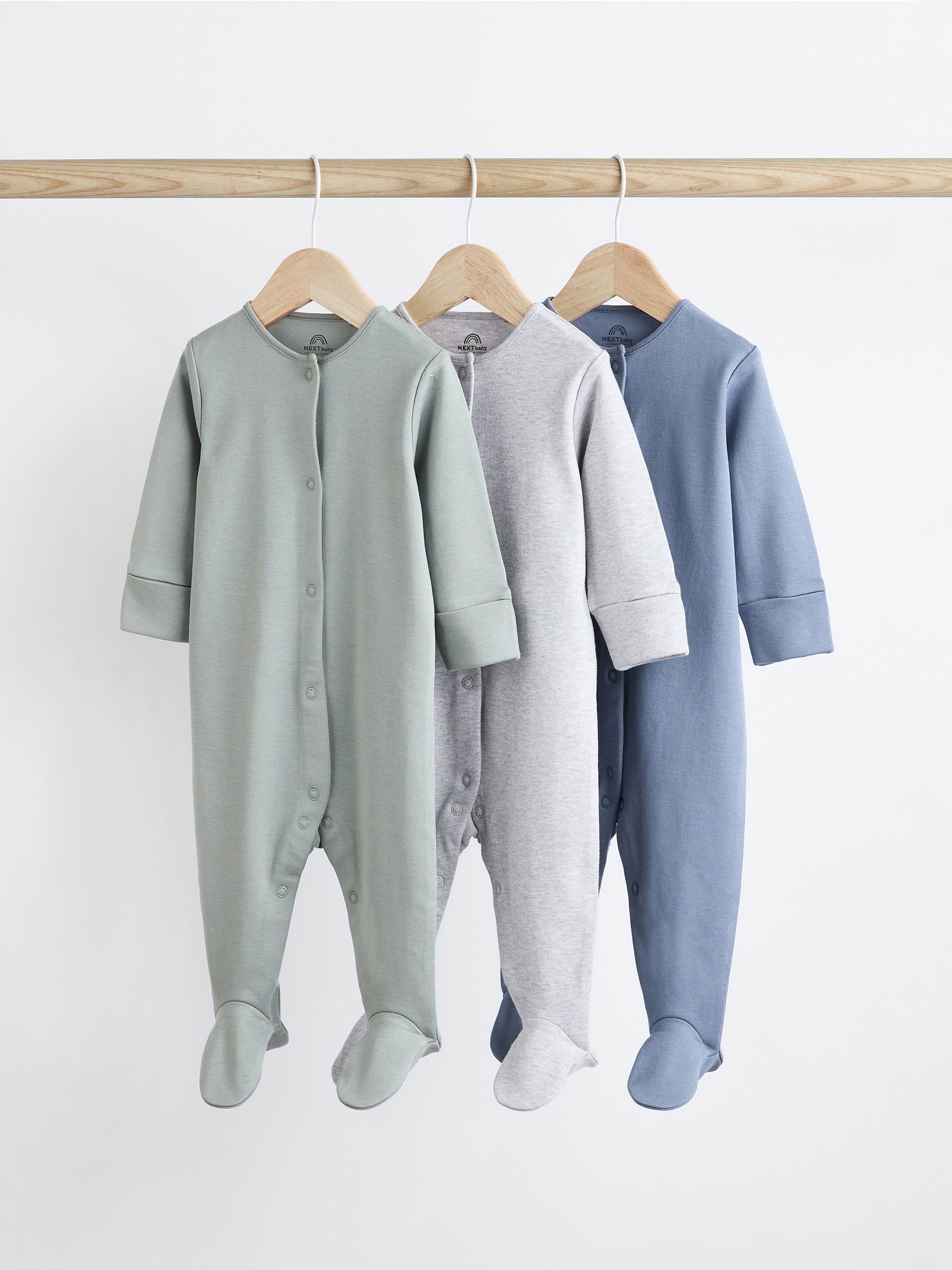 Grijs/blauw - Babypyjama's (0-2 jr)