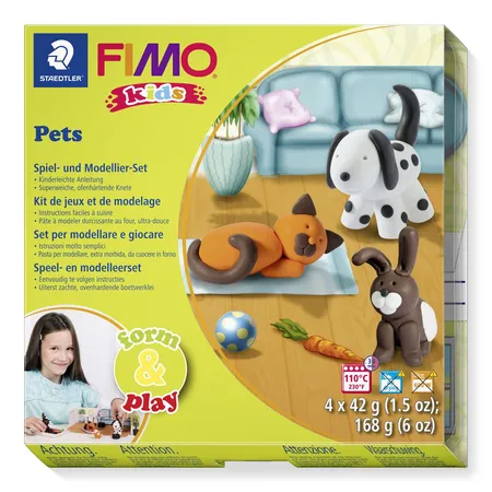 STAEDTLER® FIMO® kids Modelliermasse form&play Pets