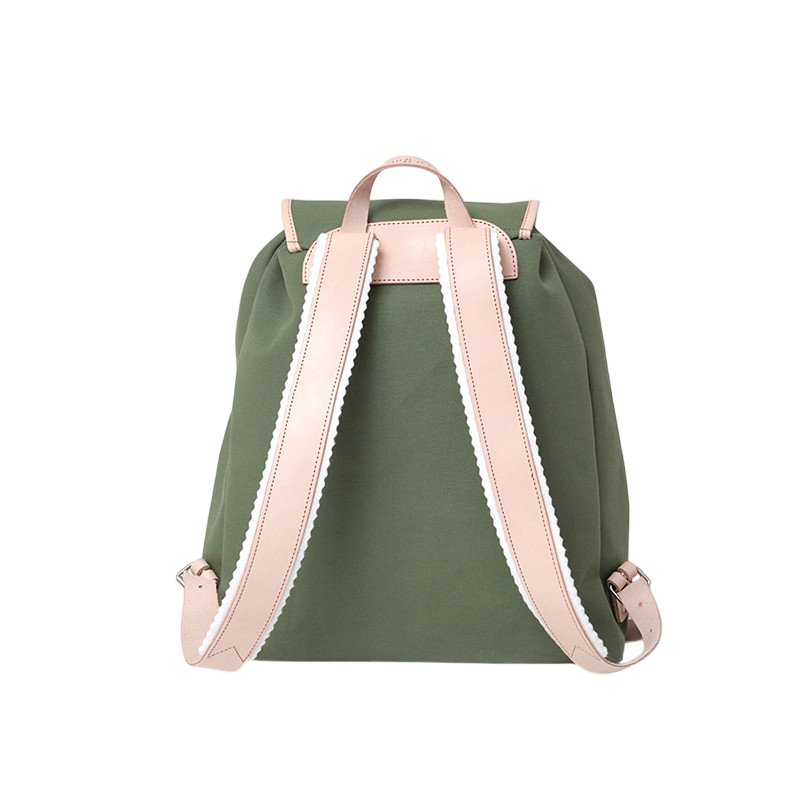 Rucksack Georgia Leder Natur Oliv