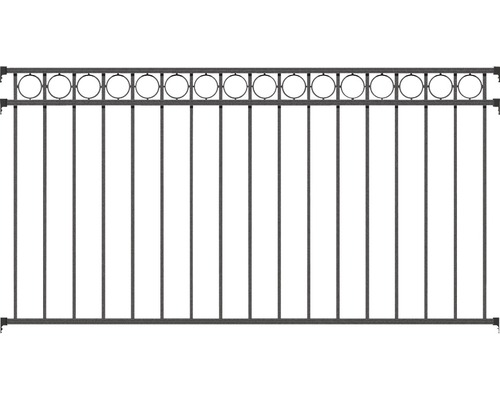ALBERTS Cirkel schuttingpaneel 200 x 100 cm antraciet