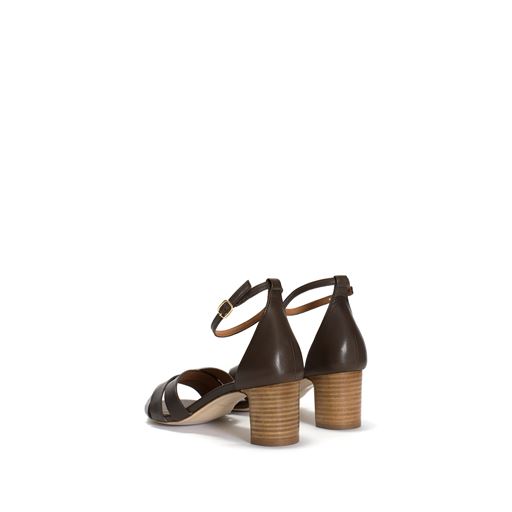 Dico Copenhagen Kaia Højhælede Sandaler, Dark Brown, 39