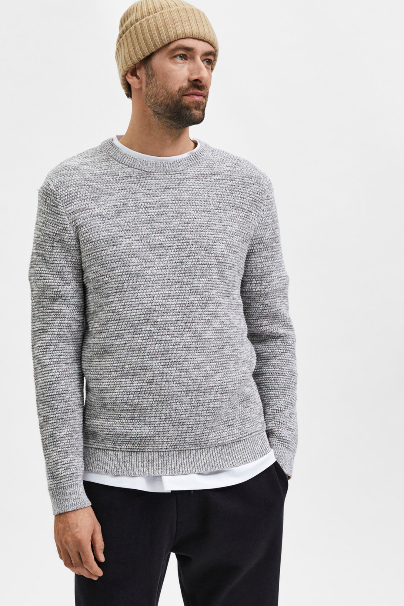 Camisa vermelha com costura cuello - Branca