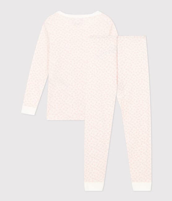 Pyjama ajusté en coton imprimé fleur enfant