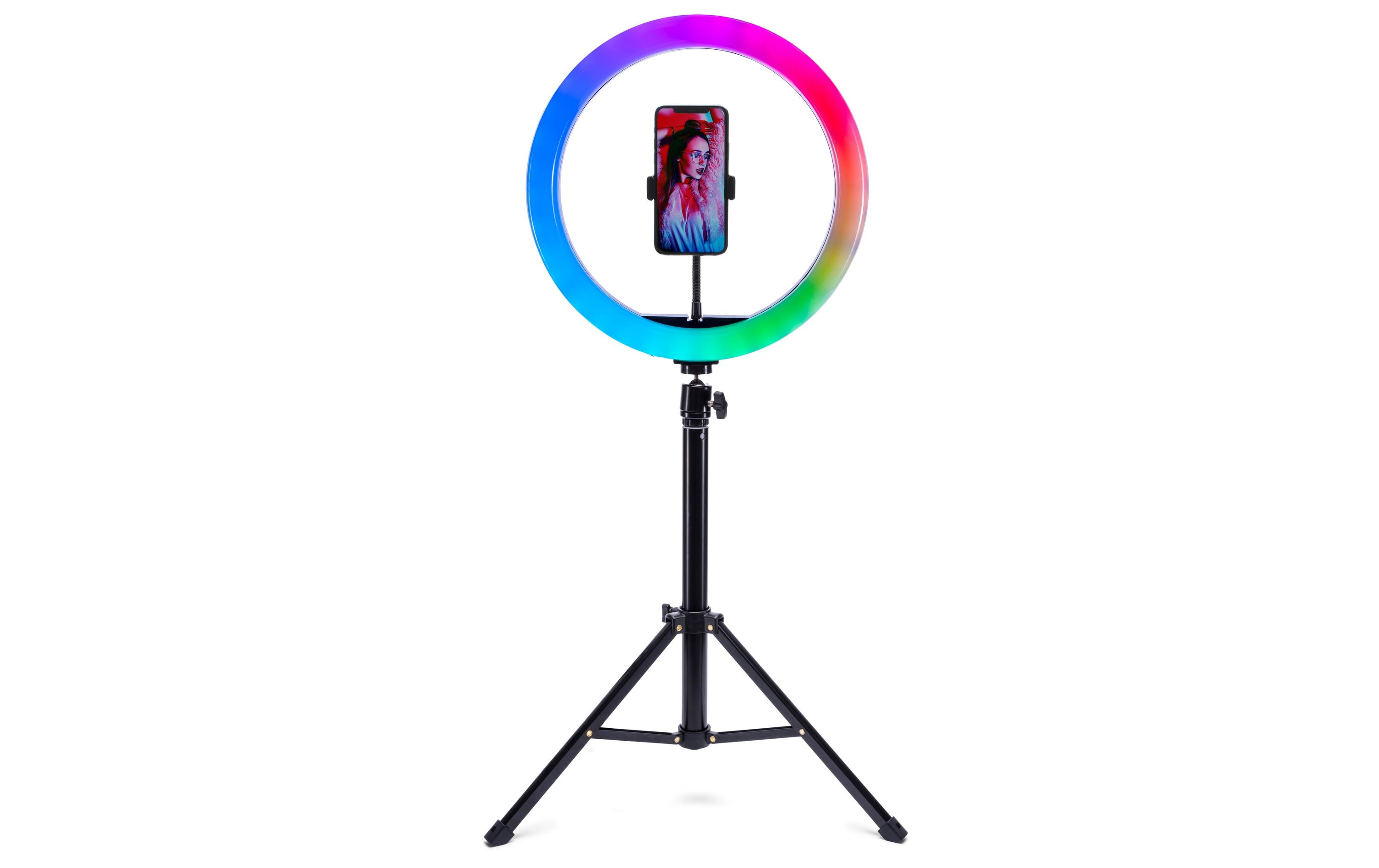 Studio Rgb Ring Light RL12 SchwarzLED-Ringlicht für Make-up, Vlogging oder Fotografie